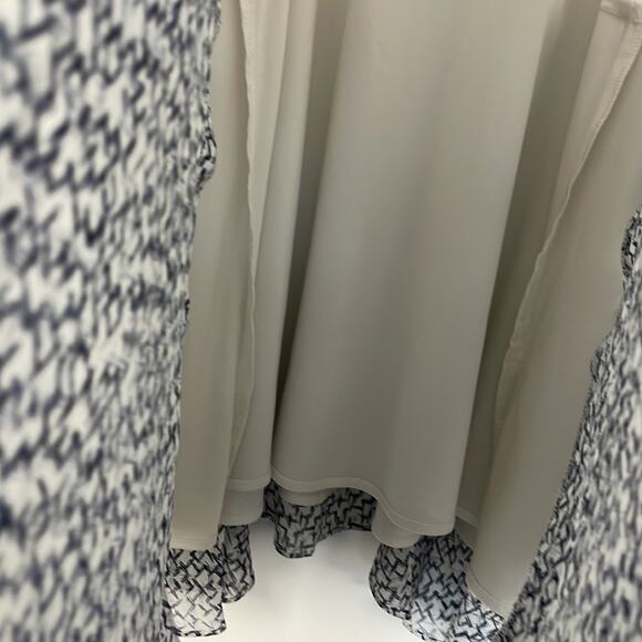 Hunter Bell New York Silk spaghetti strap Asymmetrical layered hem dress Medium - Picture 3 of 8